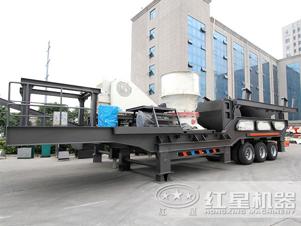 移動(dòng)粉沙車，配圓錐破