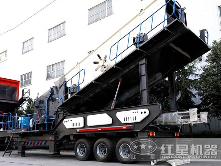 車載廢舊混凝于處理機--車載移動反擊破，二段破碎環(huán)保