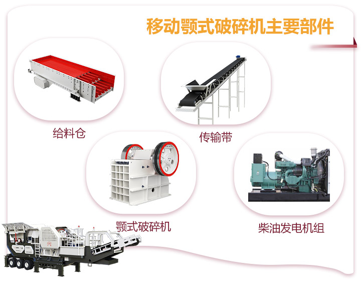 小型移動顎式破碎車一體式生產(chǎn)，占地面積小