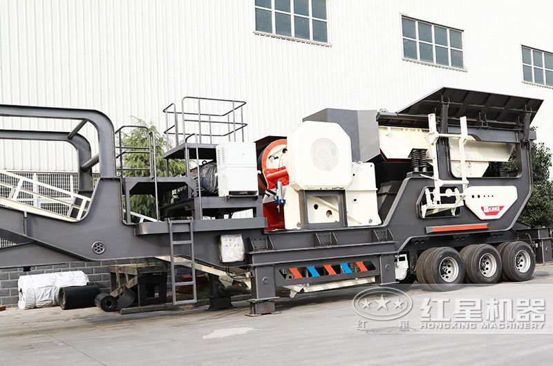 鄂破移動破碎機破碎比大，進料粒度≤500mm