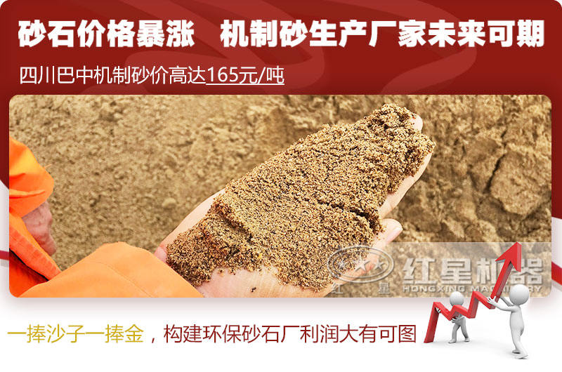 機(jī)制砂價(jià)格上漲，合理構(gòu)建環(huán)保砂石廠更賺錢(qián)