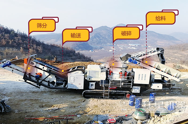 破碎石頭機(jī)移動(dòng)式，一機(jī)就是一條生產(chǎn)線(xiàn)