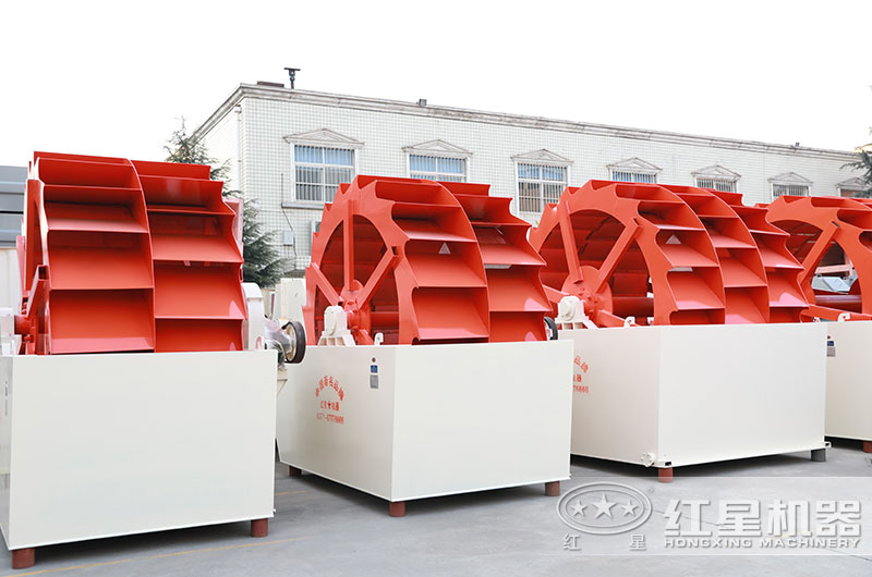 山沙洗砂機圖片，雙輪、三輪